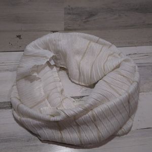 NWT Infinity Gold and Ivory Scarf